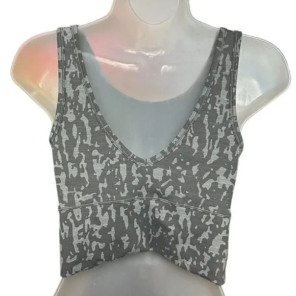Lululemon Power Pivot Gray Camo Tank Top - Picture 4 of 10